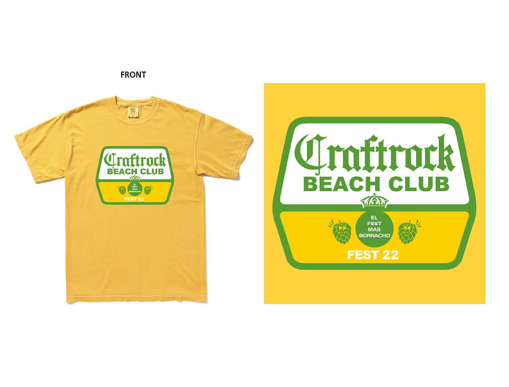 “BEACH CLUB TEE” Mustard